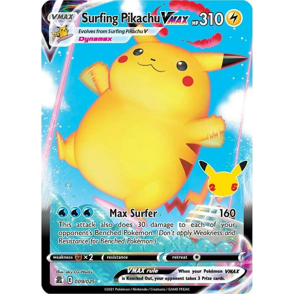 Pokemon Celebrations Surfing Pikachu VMAX #9