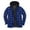 Blue, variant on Brondbend Mens Winter Coats Men's Jacket Hooded Long Sleeved Zipper Pocket Outerwear Plaid Warm Jacket Loose Fit Going out Tops Blue