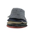 thumbnail image 2 of Fashion Women Men Washed Denim Solid Vintag Bucket Hats Lady Male Spring Summer Autumn Panama Fisherman Cap Hat For Women Men55-58cm He Qiyong unisex, 2 of 2