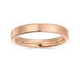 thumbnail image 4 of Plain Simple Thin Cigar Flat Couples Titanium Wedding Band Rings for Men for Women Polished Rose Comfort Fit 3MM, 4 of 4
