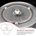 thumbnail image 3 of OUNONA 3Ud Microwaves Turntable Ring En Plástico Marrón Para Soporte Y Rotación Uniforme, 3 of 6