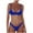 EliteGoogv#Blue, variant on Women Two Piece Bikini Set Thin Spaghetti Straps Scoop Neck Top Thong Bottoms Solid Color Minimalist Sexy Modest Beach Swimwear,Light Green,L
