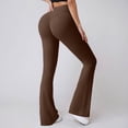 thumbnail image 2 of Stretch Pants for Women High Waisted Workout Yoga Pants Casual Bootcut Yoga Pants Leggings Women for Workout Running Athletic Activewear, 2 of 7
