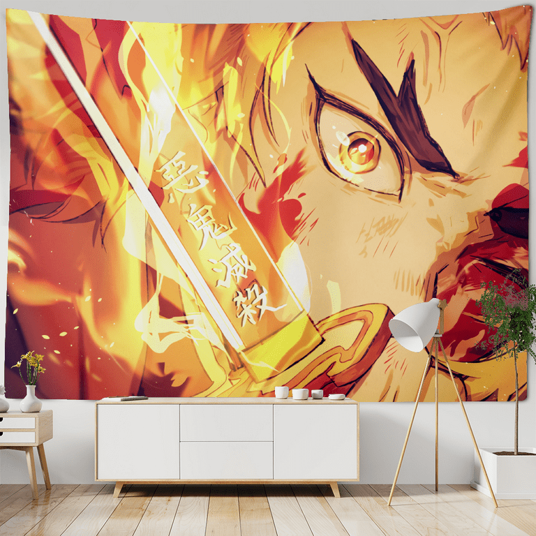 Demon Slayer Anime Tapestry Cartoon Poster Wall Hanging Decor Boys Room Decor Backdrops Photography Background Tapestry Wall Hanging Living Room Bedroom Dorm Decor Walmart