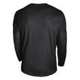 thumbnail image 4 of PNTUTB Men's Fashion Solid Color Waffle Weave Casual Long Sleeve Crew Neck Pullover Comfortable Basic Tops, 4 of 6