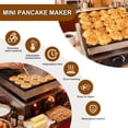 thumbnail image 2 of 25PCS Mini Pancake Maker Machine, Non-Stick Mini Pancake Griddle, Adjustable Temp Timer 110V 900W Commercial Pancake Maker for Breakfast Bar, Coffee Shop, 2 of 10