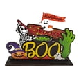 thumbnail image 2 of Decoración de Halloween Adornos Colgantes Horror Patrón Clásico Artesanías con Cuerda Juego de Mesa de Halloween para Puerta de Entrada Interior Céspe , estiloF BLESIY puesto de halloween, 2 of 8