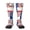 2 Black-2, variant on Knee High Socks for Women Virginia Texas Flag Long Tube Sock Uniform Socks