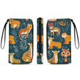 thumbnail image 2 of Womens Wallet Bifold Ladies Cluth Bag Wristlet Wrist Strap Long Purse Wild Animal Pattern Design, 2 of 6