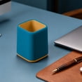 thumbnail image 6 of Multifunctional Desktop Plastic Pen Holder Large Capacity Non-slip Stable Stationery Cup For Home Classroom Office Daily Desk Organization(Blue), 6 of 7