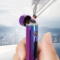 thumbnail image 4 of Mini USB Electric Arc LED Flameless Lighter Cigarette Lighter with Power DisplayColor Ice, 4 of 4
