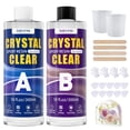 thumbnail image 1 of Kit de resina epoxi TQELFSS 600 ml transparente de curado rápido, 1 of 7