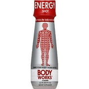 Body Works Energy Shot Dietary Supplement, 2.5 fl oz, (Pack of 6)