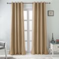 thumbnail image 1 of RT Designers Collection PNB17205 Burma 54 x 84 Po Assombrissement Chambre Œillet Simple Rideau Panneau en Beige, 1 of 1