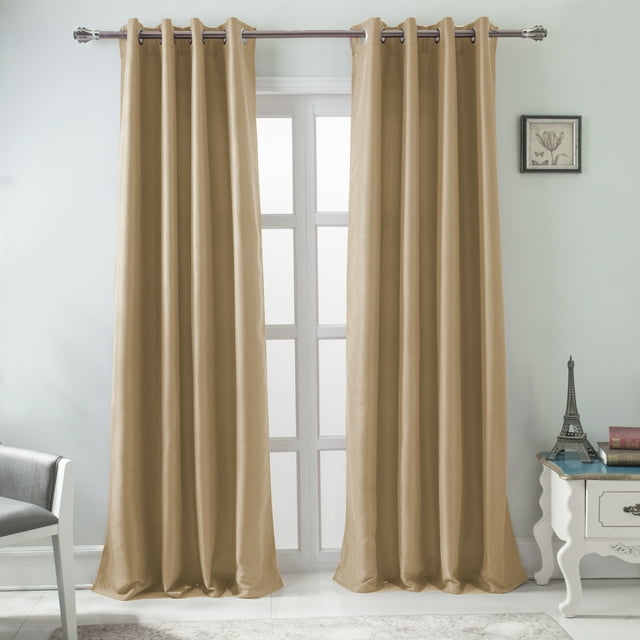 RT Designers Collection PNB17205 Burma 54 x 84 Po Assombrissement Chambre Œillet Simple Rideau Panneau en Beige