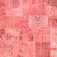 thumbnail image 1 of Ahgly Company Indoor Square Patchwork Red Transitional Area Rugs, 3' Square, 1 of 4