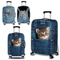 thumbnail image 3 of 3D Luggage Protective Cover Cat Dog 18-28 Inch Trolley Suitcase Dust Cover Elasticity Animal Pattern Suitcase Case Covers Style3 L, 3 of 6
