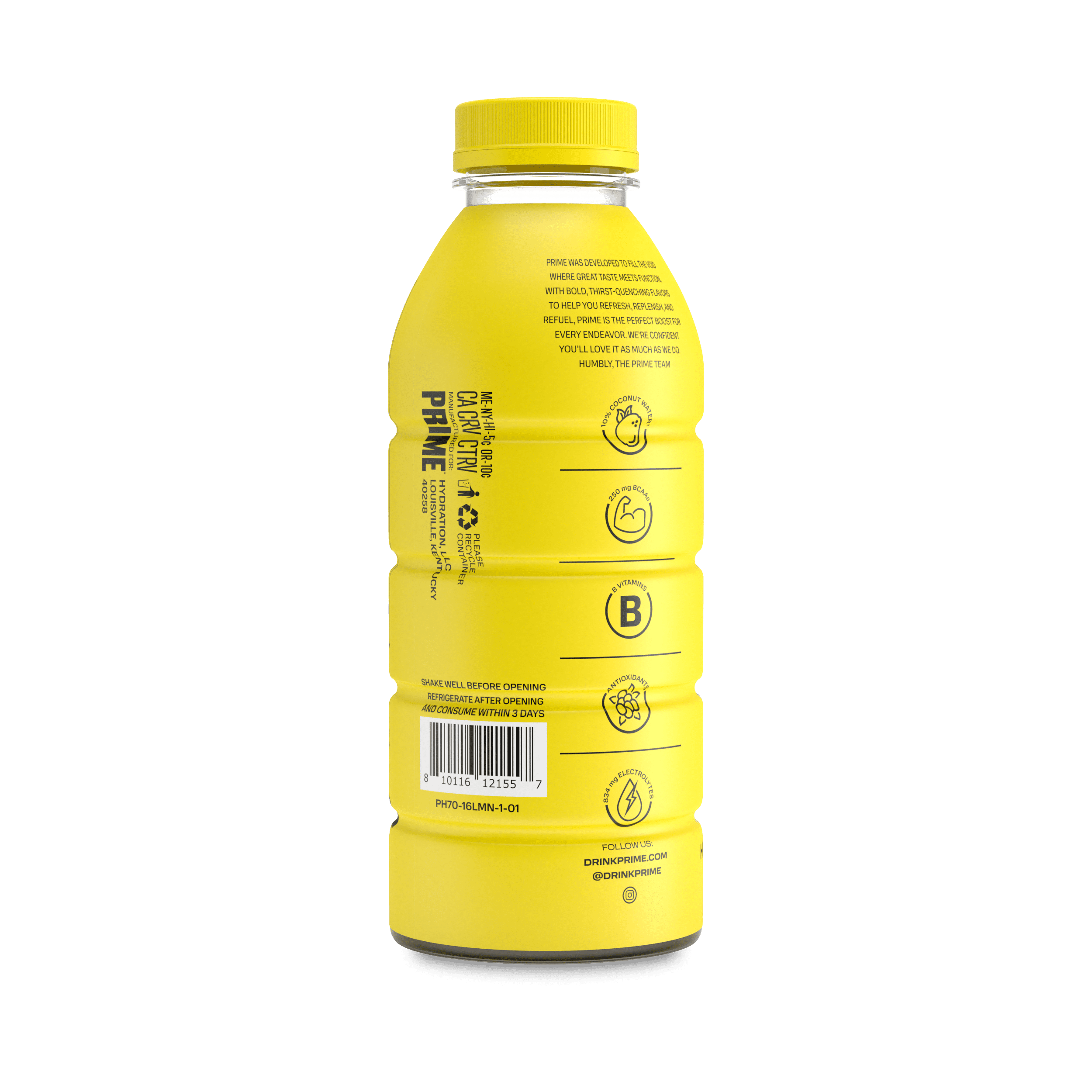 Limited Edition Prime Hydration LA Lakers Lemonade - The Snax Lab