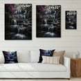 thumbnail image 4 of Designart "The Shrouded Majesty of a Waterfall" Landscapes Print on Natural Pine Wood, 4 of 5