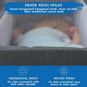 Baby Mosquito Net for Stroller Bug Protection Mesh Cover, White