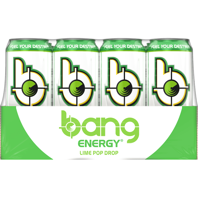 Bang Energy Drink, Lime Pop Drop, 16 fl oz, 12 Pack photo 4