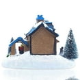 thumbnail image 3 of Christmas Lighted House Resin Ornament Luminous LED Snow Village  Tree Art Craft Decoration, 3 of 10