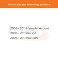 thumbnail image 2 of MAX Advanced Brakes - Front Brake Kit For 2006-2011 Hyundai Accent, 2006-2011 Kia Rio| Carbon Ceramic Brake Pad and Rotor Kit| Daily Driving Geomet Coated Brake Rotors, 2 of 9