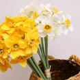 thumbnail image 4 of Clearance! 6pcs/Lot Artificial Simulation Narcissus Flower Bouquet For Living Room Window Decor Fake Flowers Wedding Scene Decor Daffodil, 4 of 6