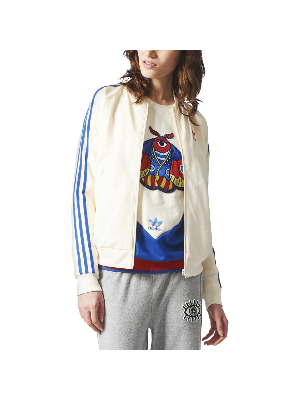ジャケット・アウター aj EH6041] Womens Adidas Originals x Ji Won Choi Striped Active