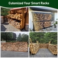 thumbnail image 6 of TRAMULL Outdoor Firewood Log Rack Bracket Kit, Fireplace Wood Storage Holder - Adjustable to Any Length (4-Bracket Kit), 6 of 9