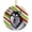 Green,Red,Black,White, variant on Carolines Treasures SC9490CO1 Alaskan Malamute Candy Cane Holiday Christmas Ceramic Ornament 3 in multicolor