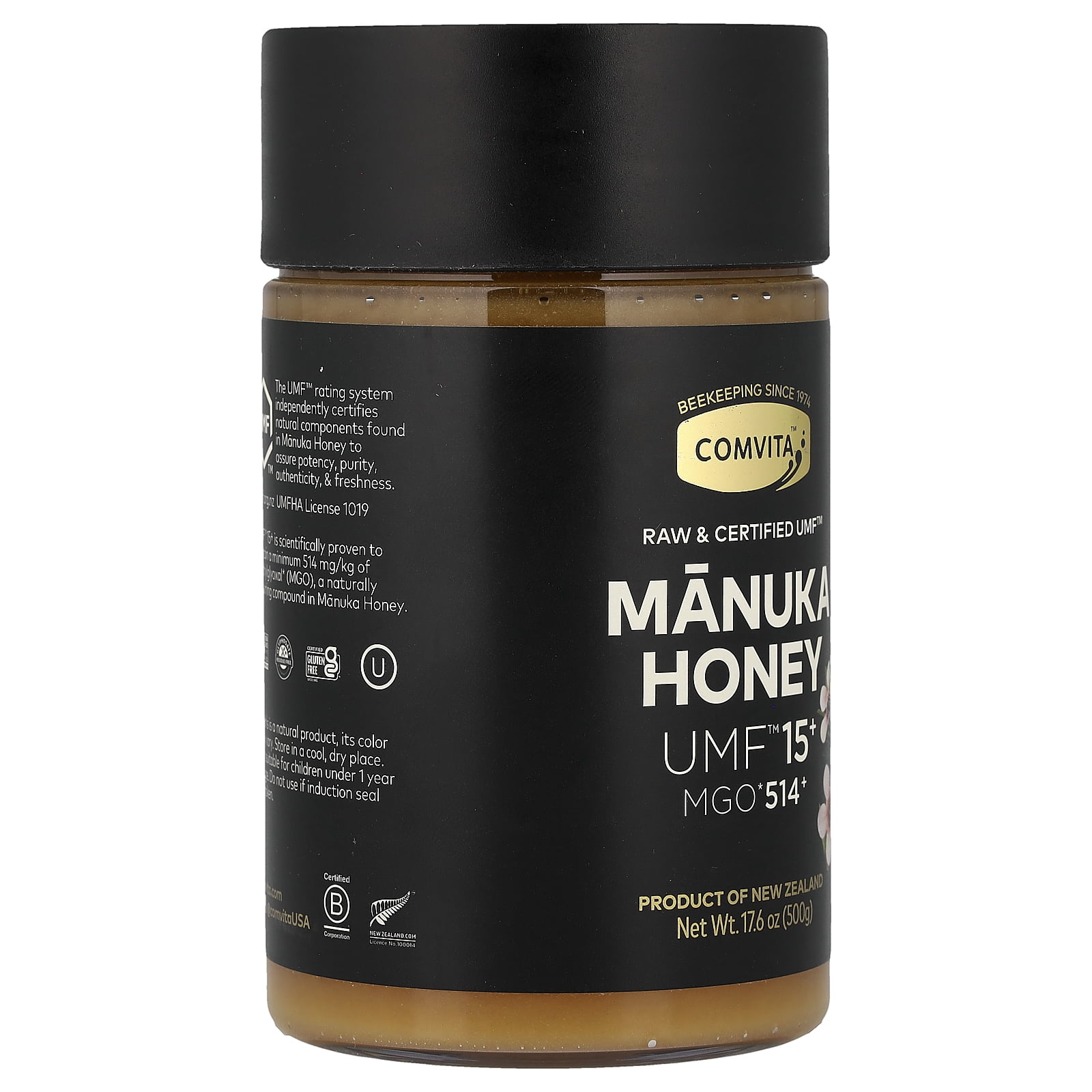 Comvita Manuka Honey, UMF™ 15+, MGO 514+, 17.6 oz (500 g)