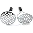 thumbnail image 2 of Metal Manual Kitchen Vegetable Ricer ruit Banana Egg Crusher Tool Durable Easy to Clean Black Square, 2 of 7