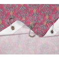 thumbnail image 5 of S4Sassy Pink Vector Design Damask Waterproof Bathroom Shower Curtain With Roller Rings Hook-60 x 75 Inch, 5 of 6