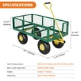 thumbnail image 2 of Steel Garden Cart, 900 LBS Capacity Utility Outdoor Wagon, Heavy Duty Mesh Garden Wagon Cart with Removable Sides and 10" Tires for Yard, Lawn, Garden, 2 of 7
