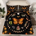 thumbnail image 2 of Homewish Flying Butterflies Boy Girl 4pcs Bed Sheets,Botanical Plants Mushroom King Sheets,Vintage Chic Floral Flowers Super Cozy Sheet Set,Breathable Home Decor, 2 of 7