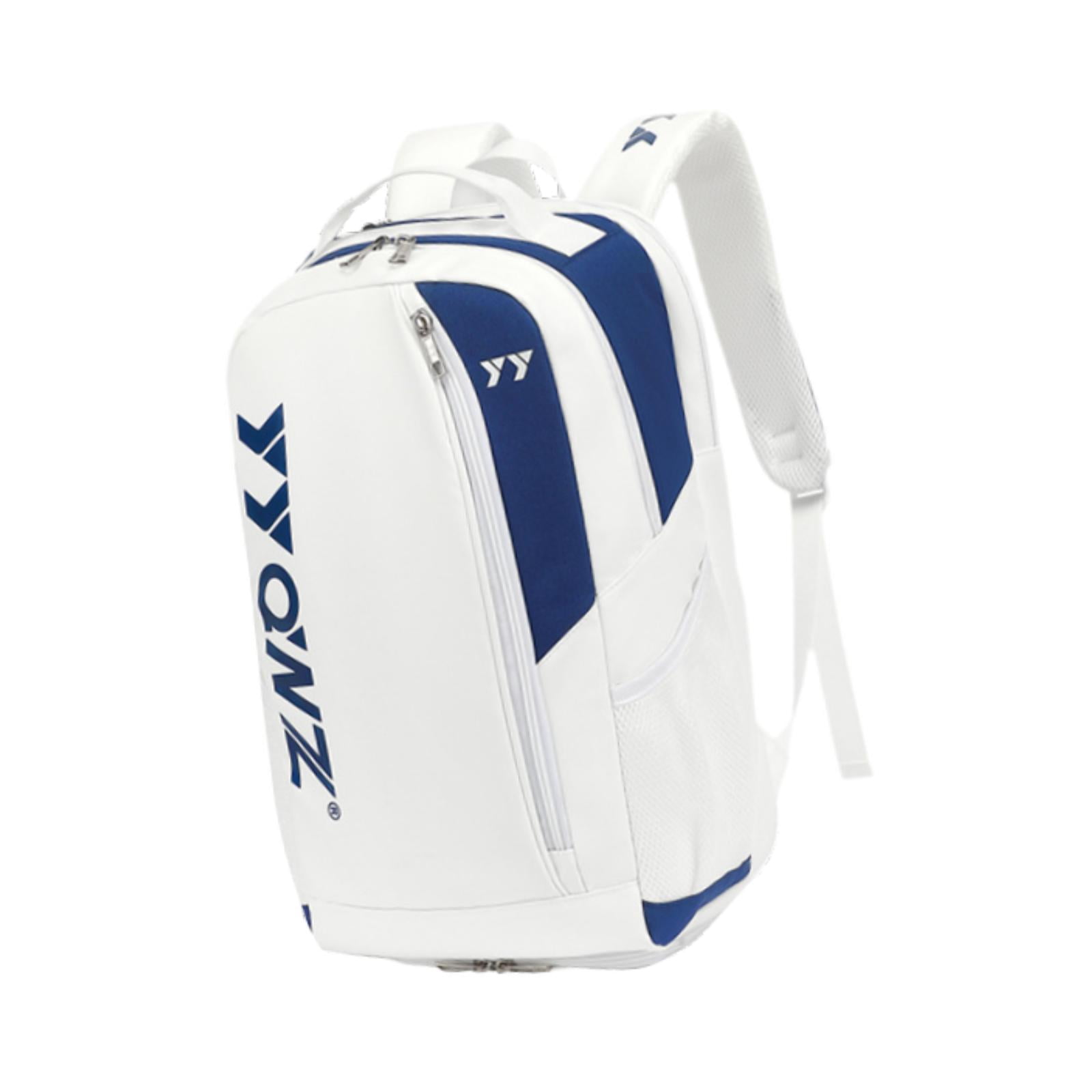 GARENDE Badminton Bag Backpack Shoulder Bag Tennis Rackets Bag for Badminton Rackets White Dark Blue