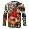 thumbnail image 4 of PMUYBHF T-Shirt à Manches Longues Col Rond Carnaval Printemps et Été pour Hommes 7869 TG, 4 of 5