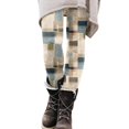 thumbnail image 1 of Gibobby Leggings Vinipiel Mujer Pantalones bota con estampado informal primavera y otoño para mujer（Beige， S), 1 of 5