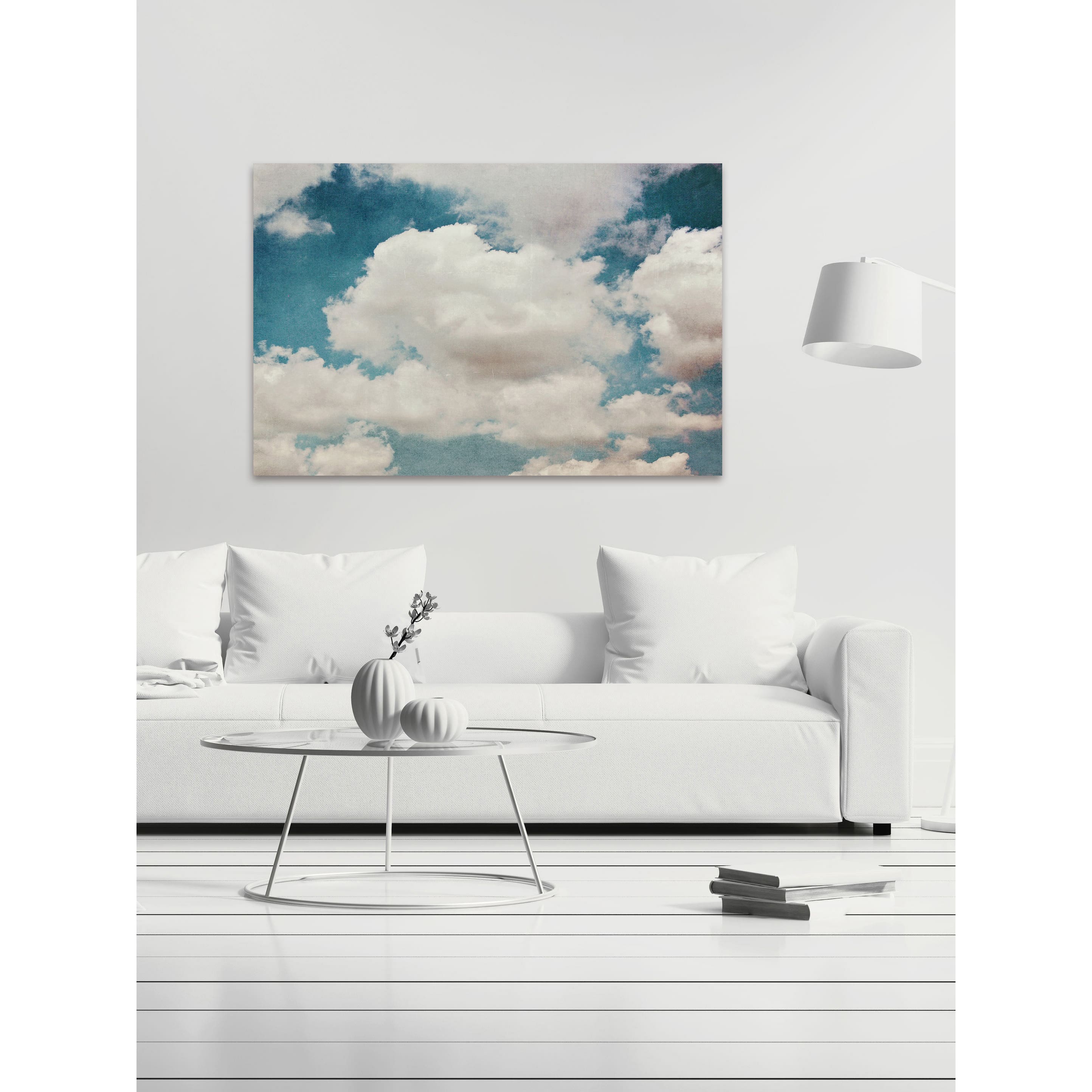 Marmont Hill "Clouds" Painting Print on Wrapped Canvas