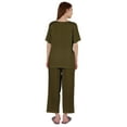 thumbnail image 4 of Inkmeso Ensemble de Pyjama à Manches Courtes pour Femmes T-Shirt Henley & Ensemble de Pyjama, 4 of 7