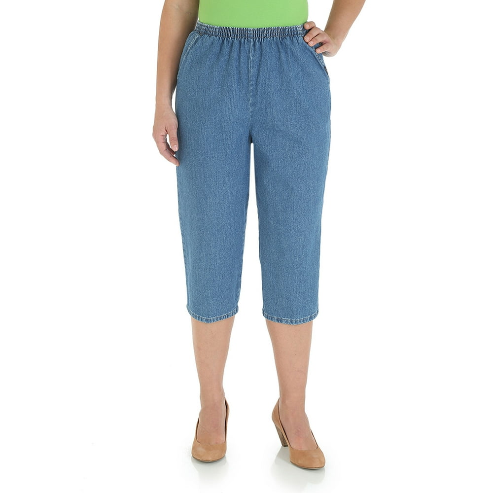 elastic waist capris