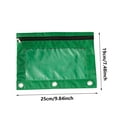 thumbnail image 4 of Taotanxi 2 Pack Pencil Pouch for 3 Ring Binder,Binder Pencil Pouch with Zipper,3 Ring Pencil Case with Clear Window,(Green), 4 of 9