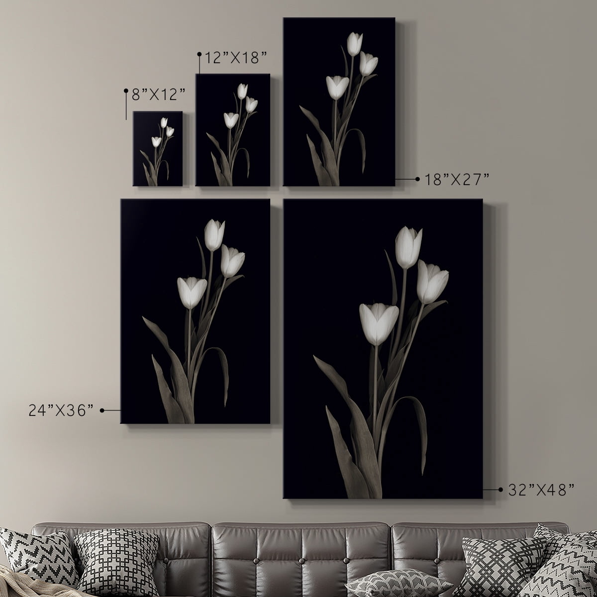 Tulip Pose I Premium Gallery Wrapped Canvas - Ready to Hang