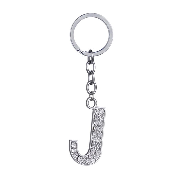 Up to 65% Off 26 Letters Key Ring Chain Unisex Keychain Fashion New Alphabet Keyring Gift Necklace Rings Earring Jewelry on Clearance