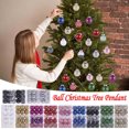 thumbnail image 5 of 30PCS Christmas Ornaments Christmas Tree Ball Bauble Hanging Home Party Ornament Decor 6CM for Xmas Tree Craft Gifts for Home Holiday Wedding Party Decorations, 5 of 6