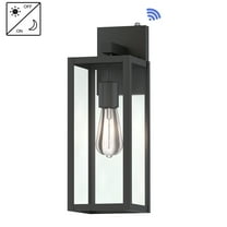 Outdoor Wall Light Matte Black Dusk to Dawn Outdoor Lighting for House, Patio, Hallway, Porch