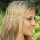thumbnail image 4 of Cadena para la cabeza con lentejuelas doradas, joyería para festivales, disfraces de Halloween, accesorios para el cabello, diademas de moda para mujeres y niñas oso de fresa Electrónica, 4 of 4