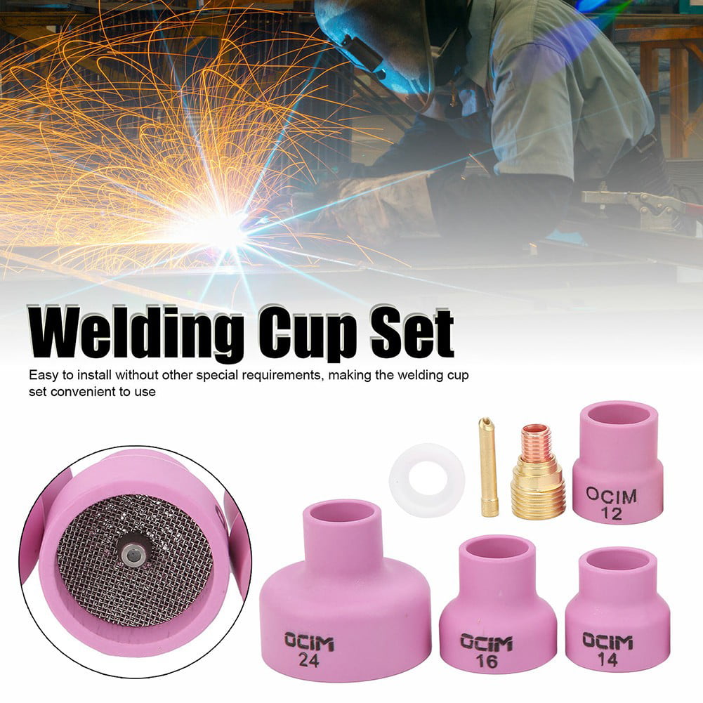 Alumina Torch Gas Lens Kit Industrial Supplies WP?9/20 1.6 Eujgoov Ceramic Welding Cup Set 