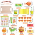 thumbnail image 2 of Set de comida Pretend Play Melofaver de madera para comida rápida, 2 of 8